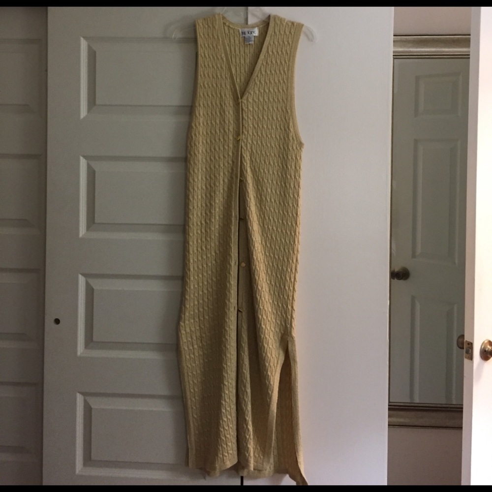 Long Gold Sweater​